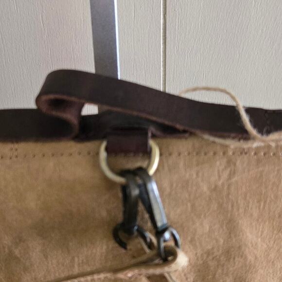 Uashmama Lunch Bag Brown Folded Snap Back Pack NWOT main image 6